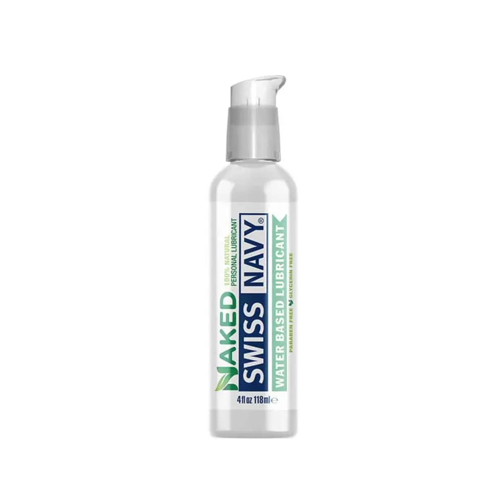 Swiss Navy Naked Personal Water Based Lubricant In 4 Oz
